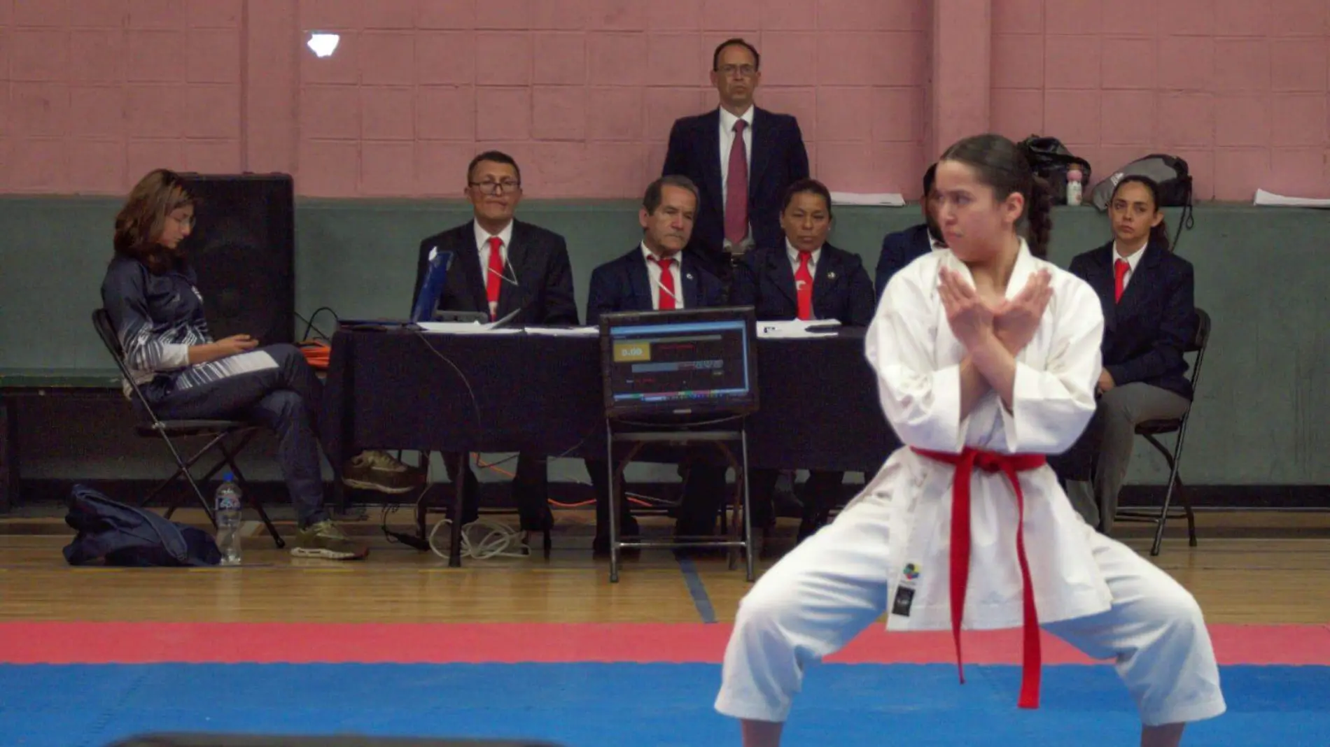 Competidora en la Selección Estatal del Karate DO